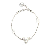 ルイ ヴィトン エセンシャル V ブレスレット M63198 シルバー メタル レディース LOUIS VUITTON 【中古】