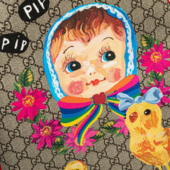 グッチ GGスプリーム キッズライン ナタリードール リュック バックパック 433578 ベージュ レッド マルチカラー PVC レザー レディース GUCCI 【中古】