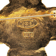 シャネル ヴィンテージ ココマーク ブローチ ゴールド メッキ レディース CHANEL 【中古】