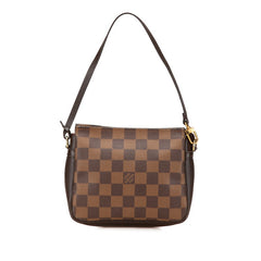 ルイ ヴィトン ダミエ トゥルース メイクアップ アクセサリーポーチ N51982 ブラウン PVC レザー レディース LOUIS VUITTON 【中古】