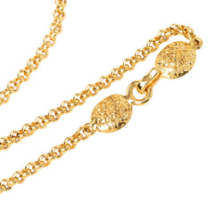 シャネル ココマーク ヴィンテージ ネックレス 95A ゴールド メッキ レディース CHANEL 中古