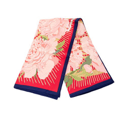 エルメス カレ90 Les Pivoines レ ピヴォワンヌ 芍薬 牡丹 スカーフ 大判スカーフ ピンク系 シルク レディース HERMES 中古