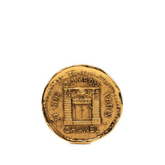 シャネル 31 RUE CAMBON カンボン ヴィンテージ ブローチ ゴールド メッキ レディース CHANEL 【中古】