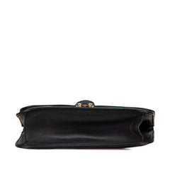 ヴァレンチノ ロックスタッズ チェーン ショルダーバッグ ブラック レザー レディース Valentino 【中古】