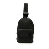 ルイ ヴィトン LVアエログラム パイロット スリングバッグ ボディバッグ ショルダーバッグ M11601 ブラック レザー メンズ LOUIS VUITTON 中古