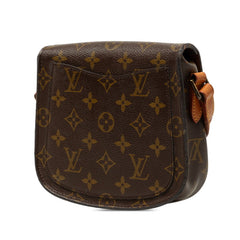 ルイ ヴィトン モノグラム サンクルーPM 斜め掛け ショルダーバッグ M51244 ブラウン PVC レザー レディース LOUIS VUITTON 【中古】