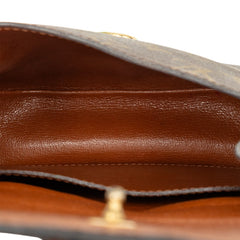ルイ ヴィトン モノグラム サンクルーPM 斜め掛け ショルダーバッグ M51244 ブラウン PVC レザー レディース LOUIS VUITTON 【中古】