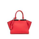 フェンディ プチ トロワジュール ハンドバッグ 8BH333 レッド レザー レディース FENDI 中古