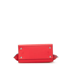 フェンディ プチ トロワジュール ハンドバッグ 8BH333 レッド レザー レディース FENDI 【中古】