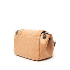 シャネル ココマーク ボーイシャネル マトラッセ チェーン ワンショルダーバック ベージュ ラムスキン レディース CHANEL 【中古】