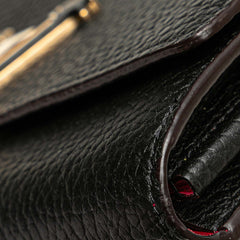 ルイ ヴィトン ポルト フォイユ カプシーヌ 長財布 M61248 ノワール ブラック トリヨンレザー レディース LOUIS VUITTON 【中古】