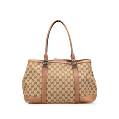 グッチ GGキャンバス ミスGG トートバッグ 353122 ベージュ レザー キャンバス レディース GUCCI 【中古】