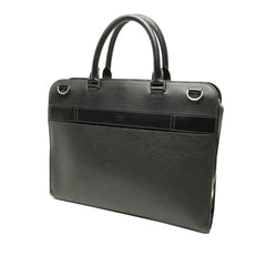 ルイ ヴィトン エピ バサーノMM ビジネスバッグ ショルダーバッグ 2WAY M54032 ノワール ブラック レザー メンズ LOUIS VUITTON 中古