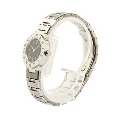 ブルガリ ブルガリブルガリ 腕時計 BB23SS クオーツ ブラック文字盤 ステンレススチール レディース BVLGARI 【中古】