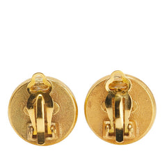 シャネル ラインストーン イヤリング ブラック ゴールド メッキ レディース CHANEL 【中古】