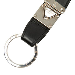 ルイ ヴィトン ノマド ポルト クレ ヴァレ キーリング M85034 ブラック シルバー レザー メタル レディース LOUIS VUITTON 【中古】