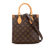 ルイ ヴィトン モノグラム サックプラBB ハンドバッグ ショルダーバッグ 2WAY M46265 ブラウン PVC レザー レディース LOUIS VUITTON 【中古】