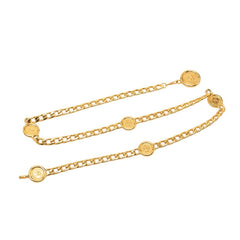 シャネル ココマーク コイン チェー ンベルト ゴールド メッキ レディース CHANEL 【中古】