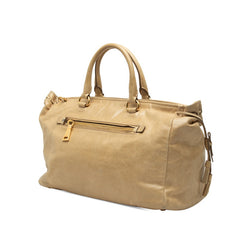 プラダ 三角ロゴプレート ハンドバッグ ショルダーバッグ 2WAY ベージュ系 レザー レディース PRADA 【中古】