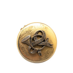 エルメス ラッパ リボン モチーフ イヤリング ゴールド メッキ レディース HERMES 【中古】