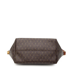 サンローラン ル モノグラム ショルダーバッグ ブラウン PVC レザー レディース SAINT LAURENT 【中古】