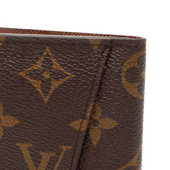 ルイ ヴィトン モノグラム オーガナイザー ドゥ ポッシュ カードケース M60502 ブラウン PVC レザー レディース LOUIS VUITTON 【中古】