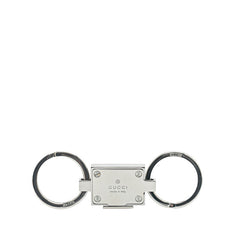 グッチ Gロゴ キーリング キーホルダー シルバー メタル レディース GUCCI 【中古】