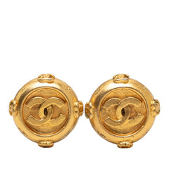 シャネル ココマーク イヤリング ゴールド メッキ GP レディース CHANEL 【中古】