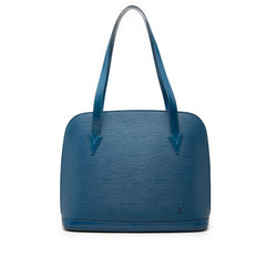 ルイ ヴィトン エピ リュサック トートバッグ ショルダーバッグ M52285 トレドブルー レザー レディース LOUIS VUITTON 【中古】