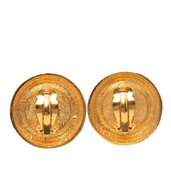 シャネル ラウンド イヤリング ゴールド メッキ フェイクパール レディース CHANEL 【中古】