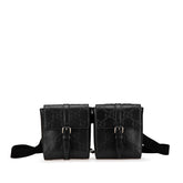 グッチ GGエンボス ウエストバッグ ウエストボーチ 631339 ブラック レザー レディース GUCCI 【中古】