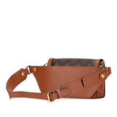 ルイ ヴィトン モノグラム リバース ドーフィーヌ ボディバッグ バムバッグ M44586 ブラウン PVC レザー レディース LOUIS VUITTON 【中古】