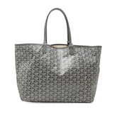 ゴヤール サンルイPM トートバッグ ショルダーバッグ グレー PVC レザー レディース GOYARD 中古