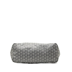 ゴヤール サンルイPM トートバッグ ショルダーバッグ グレー PVC レザー レディース GOYARD 【中古】