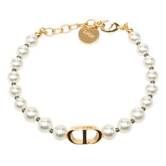 ディオール 30 MONTAIGNE モンテーニュ ブレスレット ゴールド メッキ フェイクパール レディース Dior 【中古】