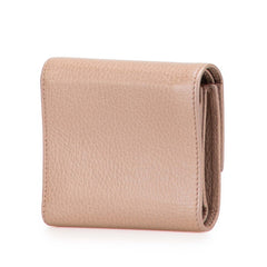 グッチ GGマーモント 三つ折り財布 546584 グレージュ レザー レディース GUCCI 中古
