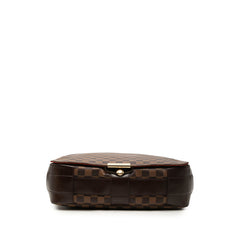 ルイ ヴィトン ダミエ バスティーユ 斜め掛け ショルダーバッグ N45258 ブラウン PVC レザー レディース LOUIS VUITTON 中古