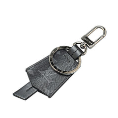 ルイ ヴィトン モノグラム エクリプス ポルトクレ クロッシュ キーホルダー M63620 ブラック PVC レザー メンズ LOUIS VUITTON 【中古】