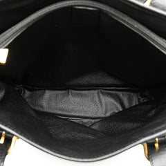 セリーヌ マカダム ハンドバッグ トートバッグ ブラック ブラウン PVC レザー レディース CELINE 【中古】