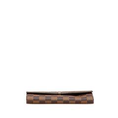 ルイ ヴィトン ダミエ ポルトフォイユ サラ 長財布 N61734 ブラウン PVC レザー レディース LOUIS VUITTON 【中古】