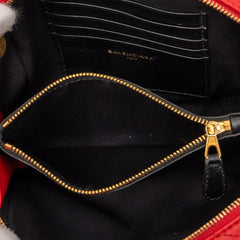 バレンシアガ ブランケットリポーターXS チェーン ショルダーバッグ レッド レザー レディース BALENCIAGA 【中古】