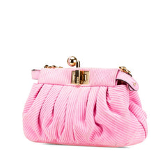 フェンディ ピーカブークリック チェーン ショルダーバッグ 8BP118 ピンク スウェード レディース FENDI 【中古】