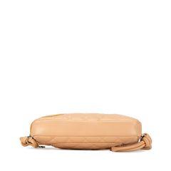シャネル カンボン ココマーク ハンドバッグ ショルダーバッグ ベージュ イエロー レザー エナメル レディース CHANEL 【中古】