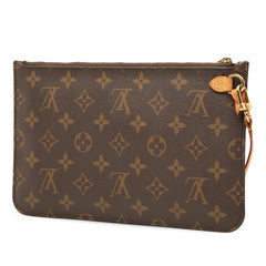 ルイ ヴィトン モノグラム ネヴァーフル 付属 ポーチ ブラウン PVC レザー レディース LOUIS VUITTON 【中古】