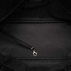 シャネル パリビアリッツMM トートバッグ ブラック レザー コーティングキャンバス レディース CHANEL 【中古】