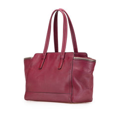 サルヴァトーレフェラガモ ガンチーニ ショルダーバッグ ワインレッド系 レザー レディース Salvatore Ferragamo 【中古】