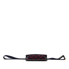 グッチ GGウール ウエストバッグ ボディバッグ 598181 ネイビー レッド ウール レザー レディース GUCCI 【中古】