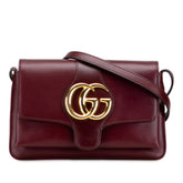 グッチ GGマーモント アリー ショルダーバッグ 550129 ワインレッド ボルドー レザー レディース GUCCI 【中古】