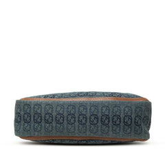 グッチ アビー ワンショルダーバッグ ハンドバッグ 130939 ブルー ブラウン デニム レザー レディース GUCCI 中古