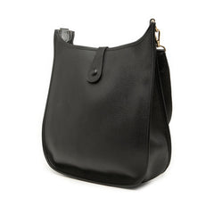 エルメス エブリン1 GM 斜め掛け ショルダーバッグ ブラック トゴ レディース HERMES 【中古】